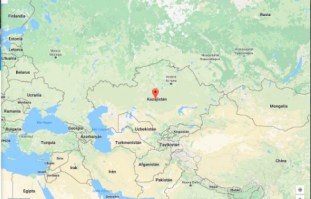 Mapa Kazajistán
